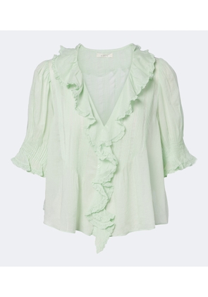 Doen Henri ruffled cotton top