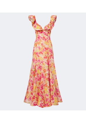 La Fuori Genevieve's floral embellished maxi dress