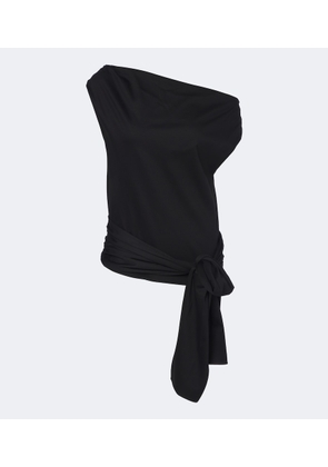 Proenza Schouler Zafira asymmetric cotton jersey top