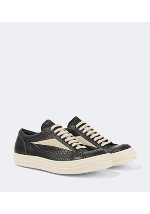 Rick Owens Vintage suede-trimmed leather sneakers