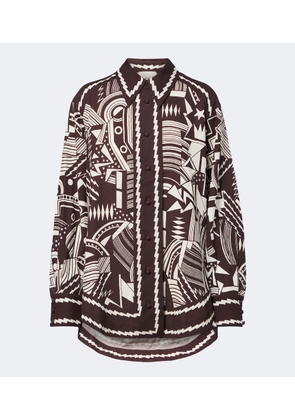 Alemais Lori printed cotton poplin shirt
