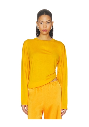 LESET James Oversized Crewneck in Yellow. Size XS. Also in S, M, L.