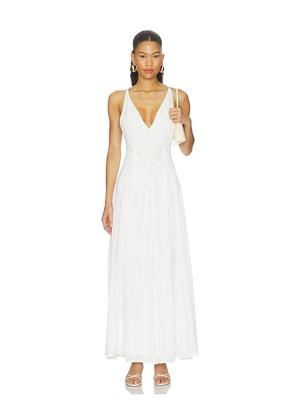 MORE TO COME Chriselle Maxi Dress in Ivory. Size XXS. Also in XS, S, M, L, XL.