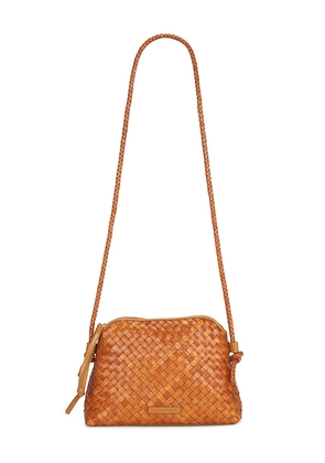 Loeffler Randall Mallory Woven Crossbody in Brown.