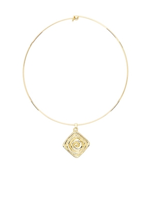 Luv AJ The Seychelles Choker in Metallic Gold.
