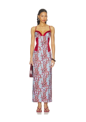 Muma World Sakura Mixed Celine Dress in Multi. Size XS. Also in S, M, L.