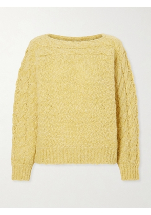 ISABEL MARANT - Ponara Wool-blend Bouclé Sweater - Yellow - FR 34,FR 36,FR 38,FR 40,FR 42,FR 44