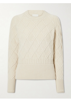 ISABEL MARANT - Holly Knitted Alpaca And Wool-blend Sweatshirt - Neutrals - FR 34,FR 36,FR 38,FR 40,FR 42,FR 44