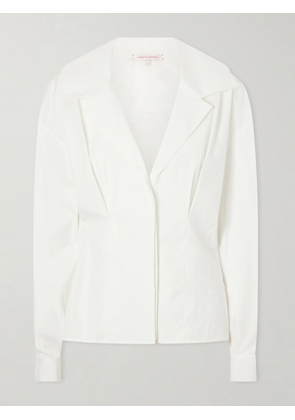 Carolina Herrera - Cotton-blend Blouse - White - US0,US2,US4,US6,US8,US10,US12,US14
