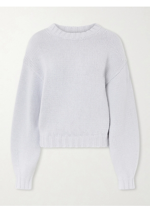 KHAITE - Gemma Knitted Cashmere Sweater - Blue - x small,small,medium,large,x large