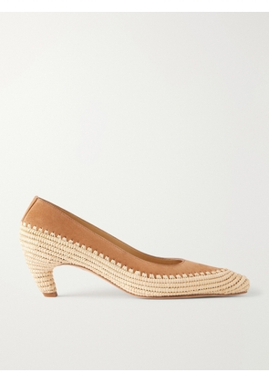 Gabriela Hearst - Peggy 50 Crocheted Suede Pumps - Neutrals - IT36,IT36.5,IT37,IT37.5,IT38,IT38.5,IT39,IT39.5,IT40,IT40.5,IT41,IT41.5,IT42