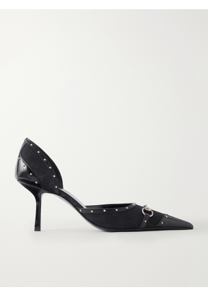 Gucci - Horsebit-embellished Leather-trimmed Gg-jacquard Pumps - Black - IT36,IT36.5,IT37,IT37.5,IT38,IT38.5,IT39,IT39.5,IT40,IT40.5,IT41,IT41.5