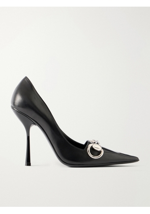 Gucci - Boulevard Horsebit-embellished Leather Pumps - Black - IT36,IT36.5,IT37,IT37.5,IT38,IT38.5,IT39,IT39.5,IT40
