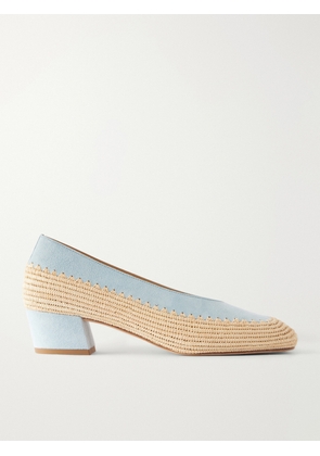 Gabriela Hearst - Strength 40 Crocheted Suede Pumps - Blue - IT36,IT36.5,IT37,IT37.5,IT38,IT38.5,IT39,IT39.5,IT40,IT40.5,IT41,IT41.5,IT42
