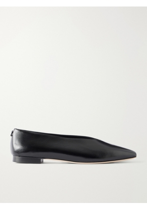 Jimmy Choo - Margot Leather Ballet Flats - Black - IT35,IT36,IT36.5,IT37,IT37.5,IT38,IT38.5,IT39,IT39.5,IT40,IT40.5,IT41,IT41.5,IT42