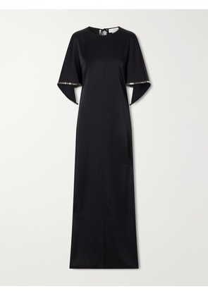Stella McCartney - Embellished Satin Maxi-dress - Black - IT34,IT36,IT38,IT40,IT42,IT44,IT46