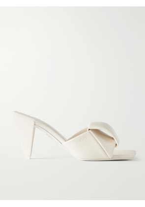 LOEWE - Origami Slide 85 Leather Sandals - White - FR36,FR37,FR38,FR39,FR40,FR41