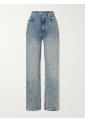 LOEWE - Anagram-embroidered Mid-rise Wide-leg Jeans - Blue - FR 32,FR 34,FR 36,FR 38,FR 40,FR 42,FR 44