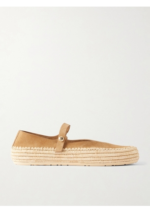 LOEWE - + Paula's Ibiza Rio Suede Mary Jane Espadrilles - Brown - FR36,FR37,FR38,FR39,FR40,FR41,FR42