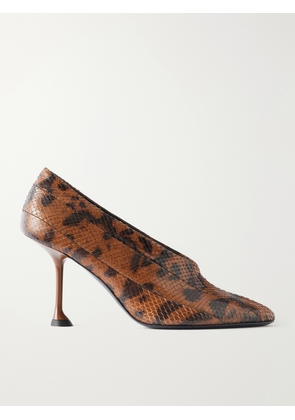 Proenza Schouler - Tee 85 Snake-effect Leather Pumps - Animal Print - IT36,IT36.5,IT37,IT37.5,IT38,IT38.5,IT39,IT39.5,IT40,IT40.5,IT41,IT41.5,IT42