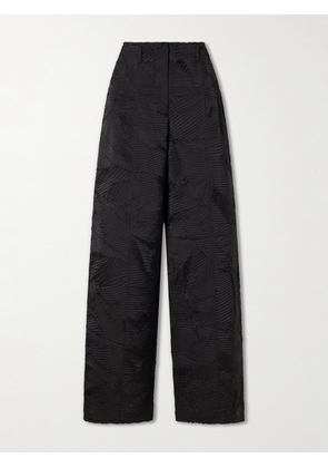 Ulla Johnson - Carine Crinkled-satin Flared Pants - Black - US0,US2,US4,US6,US8,US10,US12