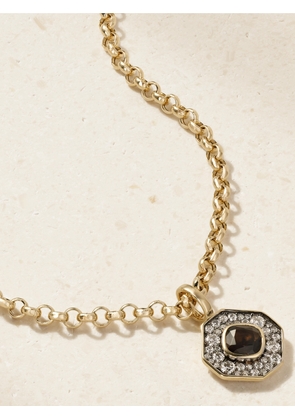 By Pariah - Octagon 14-karat Recycled Gold, Smokey Quartz And Diamond Necklace - Brown - One size
