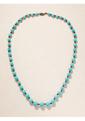 Ileana Makri - 18-karat White Gold, Turquoise, Garnet And Diamond Necklace - Blue - One size