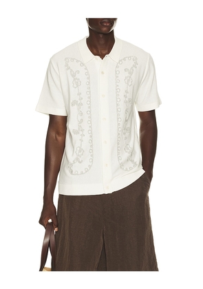Rails Walden Short Sleeve Shirt in Cream. Size S. Also in M, L, XL/1X.