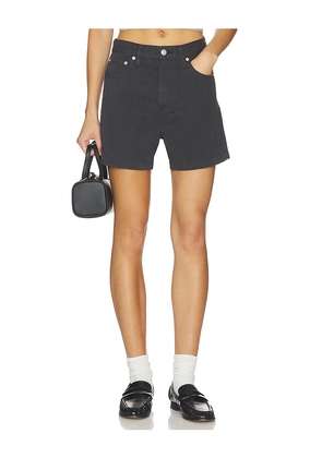 PISTOLA Kimora High Rise A-Line Linen Shorts in Black. Size 23. Also in 24, 25, 26, 27, 28, 29, 30, 31, 32, 33.