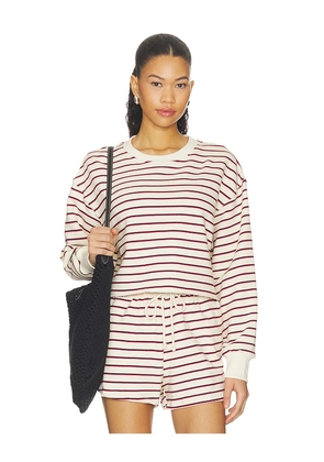 STRUT-THIS The Sonoma Sweatshirt in Red. Size XS. Also in S, M, L, XL.