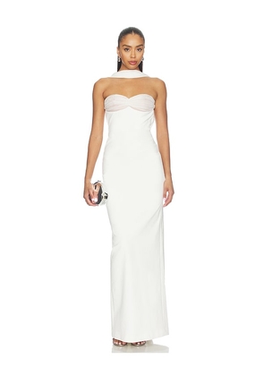 retrofete Daufine Maxi Dress in White. Size XS. Also in L, M, S.