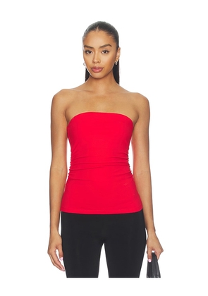 Susana Monaco Waist Gathered Tube Top in Red. Size XS. Also in S, M, L, XL.