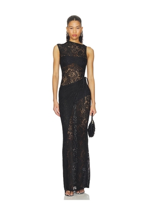 SNDYS Kaven Maxi Dress in Black. Size XXS. Also in XS, S, M, L, XL, XXL.
