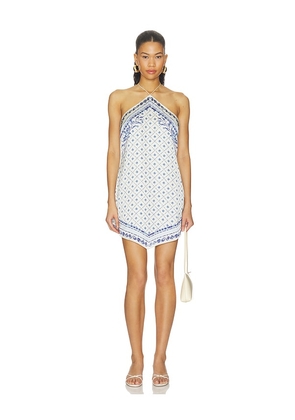 Shani Shemer Amelie Mini Dress in Blue. Size S. Also in M, L.