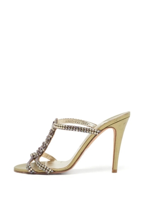Gina crystal-embellished sandals - Gold