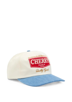 Cherry LA logo-embroidered denim-brim cap - Neutrals