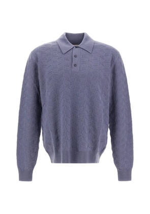 Herno Resort polo-collar sweater - Blue