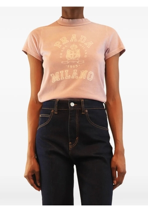 Prada Pre-Owned distressed logo T-shirt - Pink