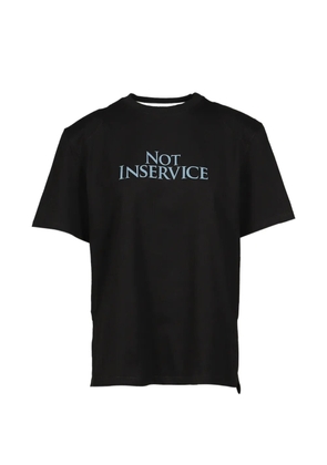 SRVC Studio cut-out T-shirt - Black