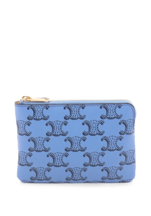 Celine Pre-Owned Triomphe key ring coin purse - Blue