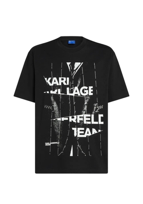 Karl Lagerfeld Jeans graphic cotton T-shirt - Black
