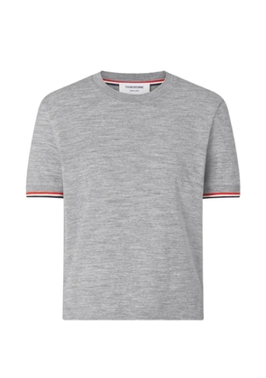 Thom Browne rib-cuff jersey T-shirt - Grey