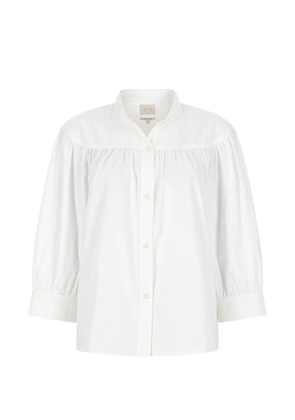 A.P.C. Natalie gathered-detailing long-sleeved blouse - White