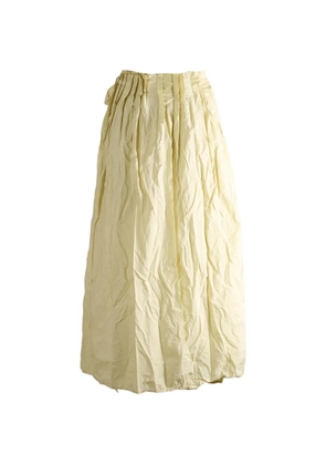 Daniela Gregis crinkled-effect maxi skirt - Yellow