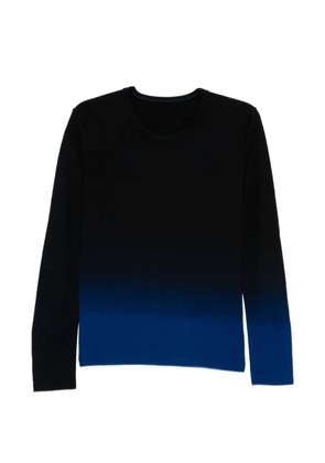 Y's ombré-effect sweater - Black