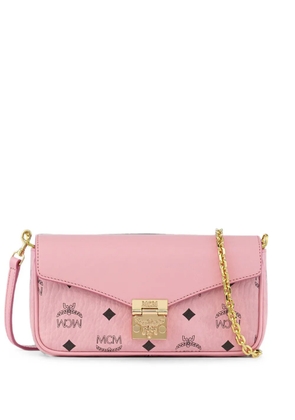 MCM medium Tracy Visetos cross body bag - Pink