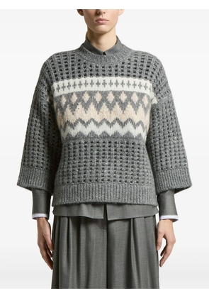 Peserico crew neck sweater - Grey