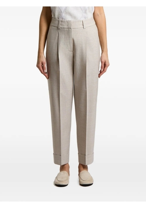 Peserico pleated turn-up trousers - Neutrals