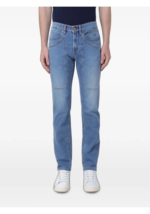 JECKERSON panelled skinny-fit jeans - Blue