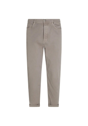 Brunello Cucinelli logo-patch jeans - Neutrals